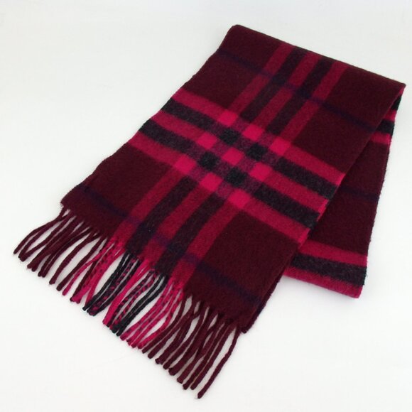 Authentic BURBERRY CHILDREN Scarf cashmere [Used] - Picture 1 of 6
